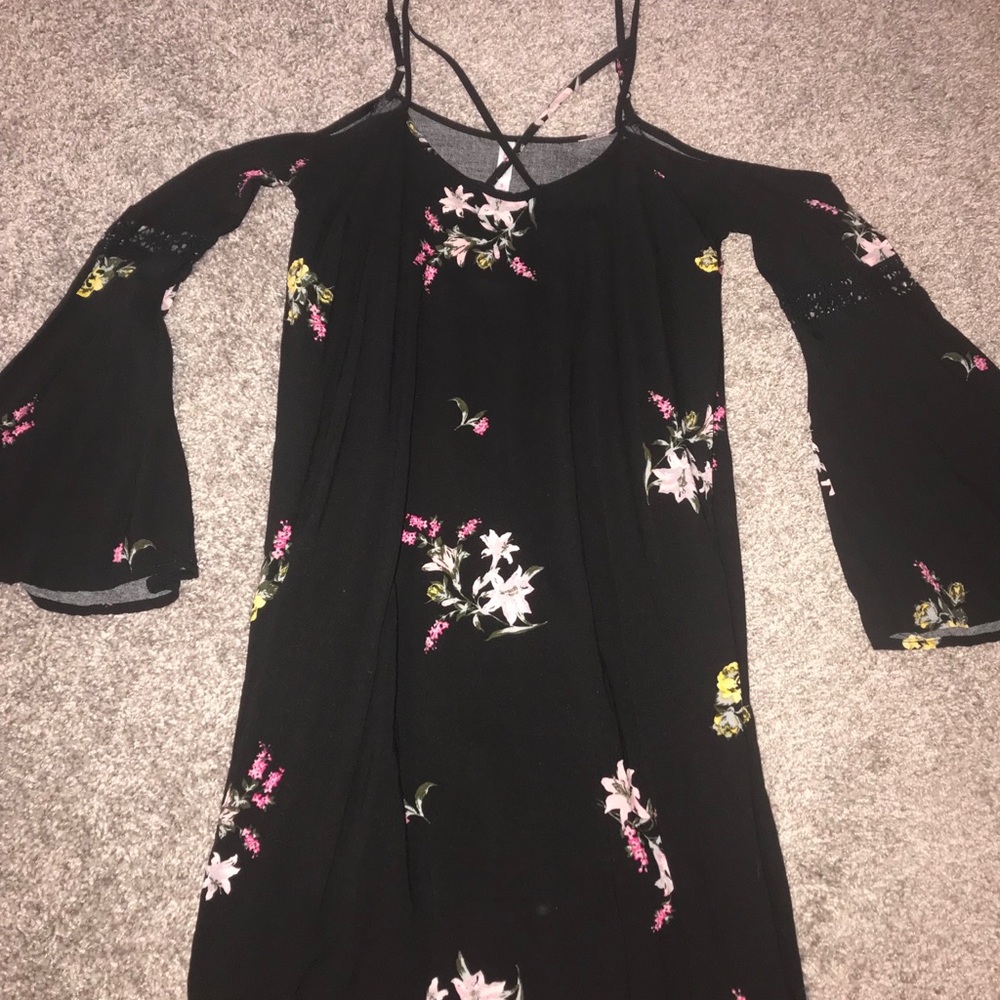 Floral off the shoulder dress
